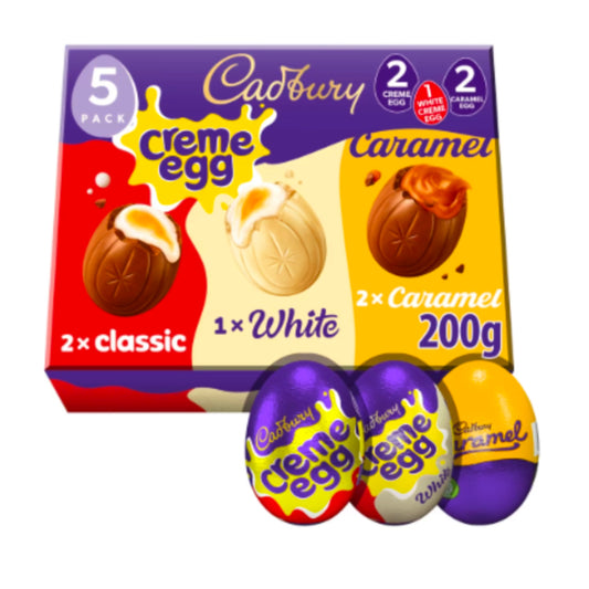 Cadbury Creme Egg 5 Pack Mixed Chocolate Box 200g