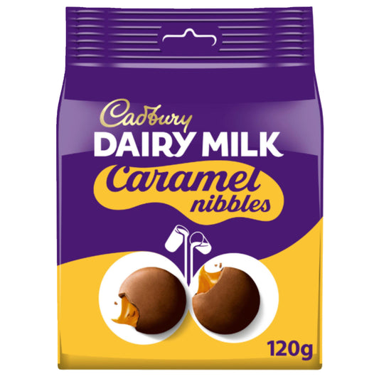 Cadbury Dairy Milk Caramel Nibbles Chocolate Bag 120g