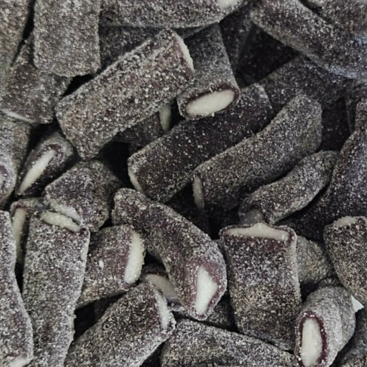 Close up image of CandyCrave Fizzy Blackberry Pencils