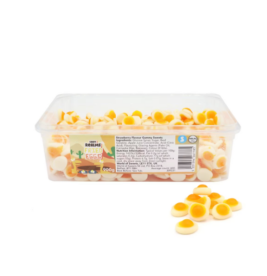 Candy Realms Mini Fried Eggs Tub 1.02kg