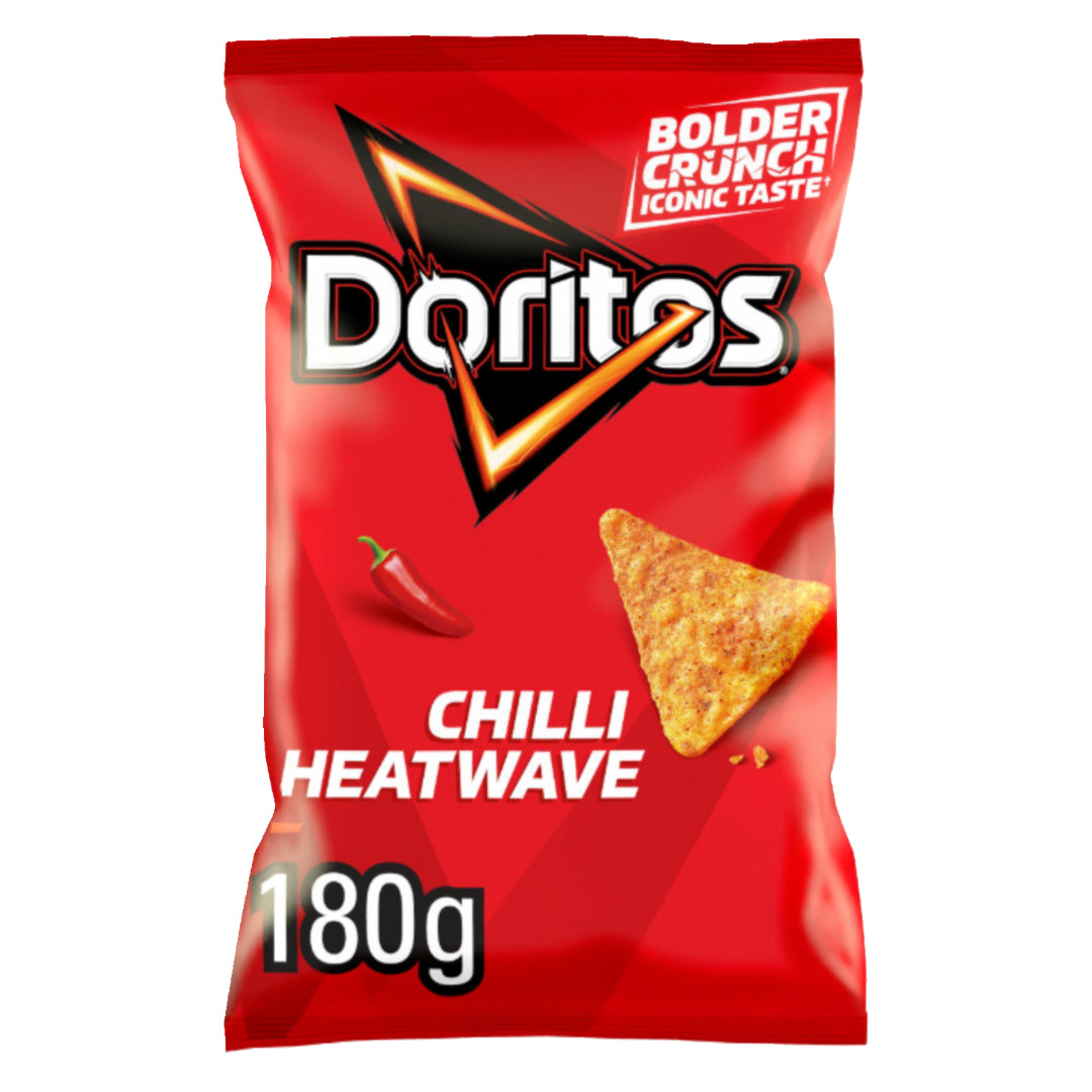 Doritos Chilli Heatwave Tortilla Chips Sharing Bag Crisps 180g
