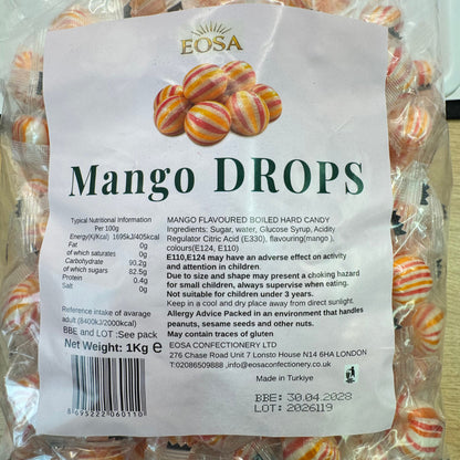 EOSA Mango Drops Boiled Sweets