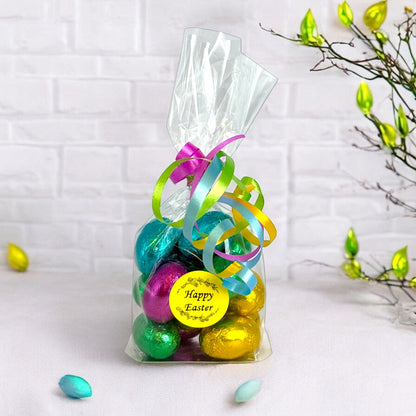 Easter Gift Bag Filled with Milk Chocolate Eggs 100g