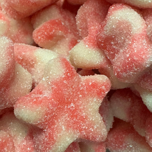 Fizzy Pink & White Stars  Pick n Mix Sweets