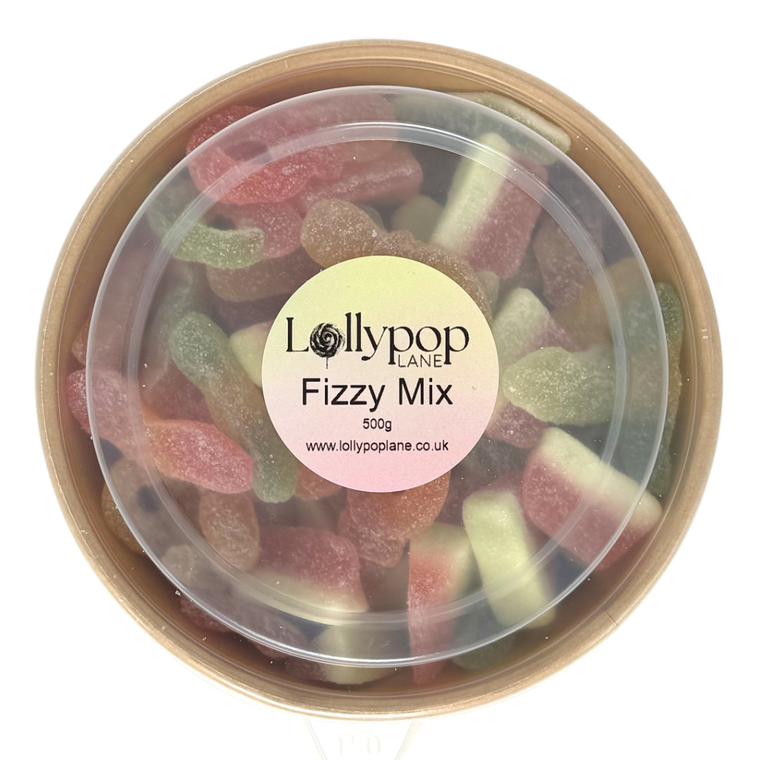 Fizzy Mix Bowl filled with 500g of fizzy sweets