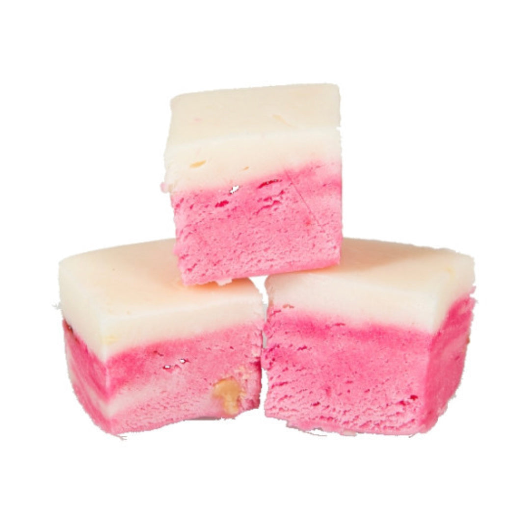The Fudge Factory Pink & White Flavoured Nougat