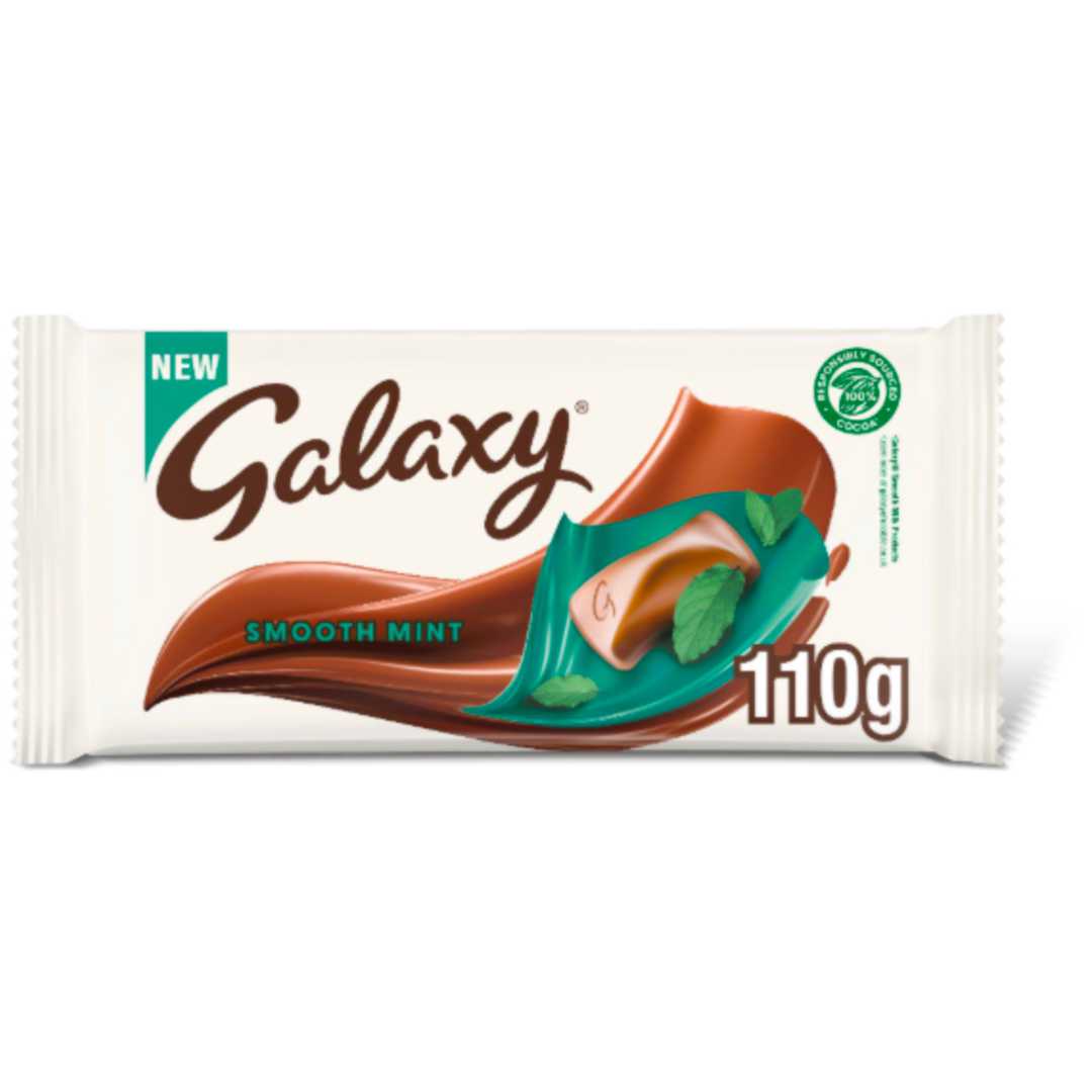 Galaxy Smooth Mint Chocolate Bar 110g