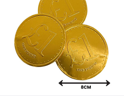 Christmas Large Gold Milk Chocolate £1 Coin 26g