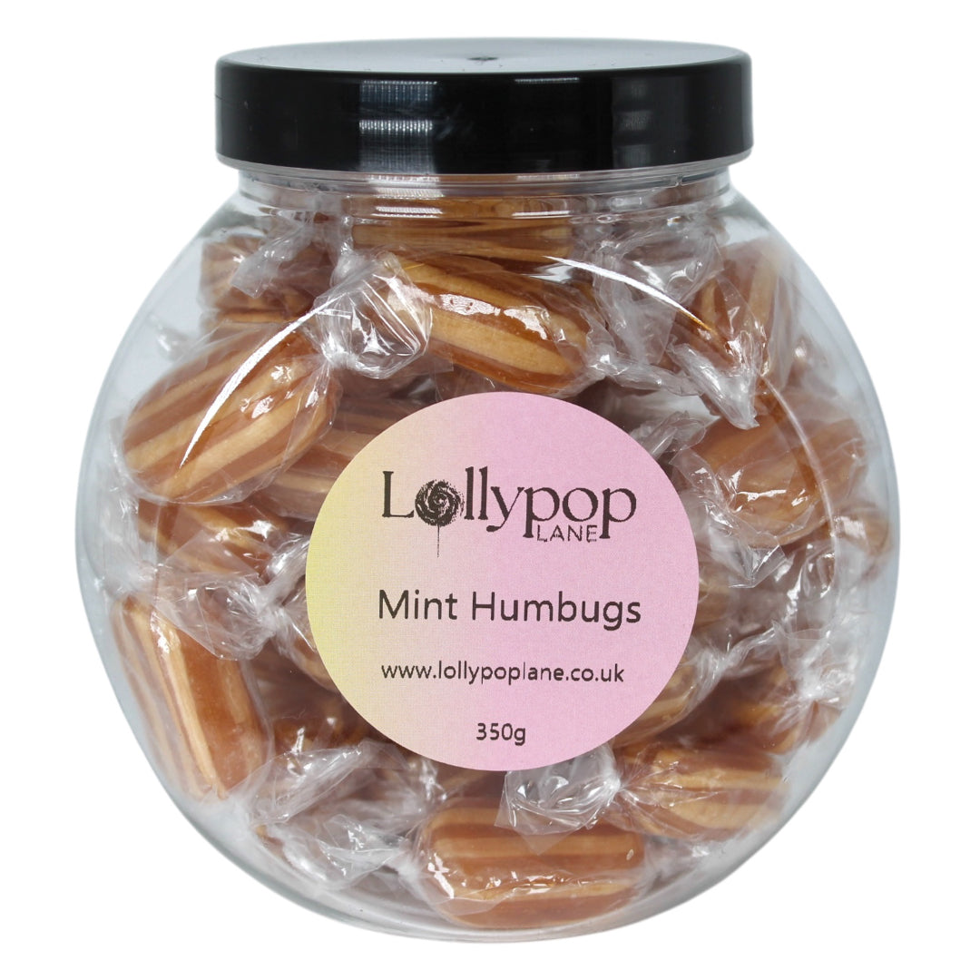 Taveners Mint Humbugs Mini Sweet Jar - 350g