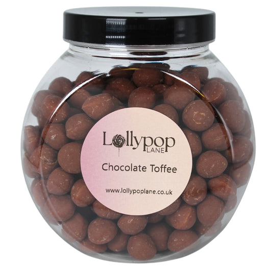 Milk Chocolate Toffee Drops Mini Sweet Jar - 400g