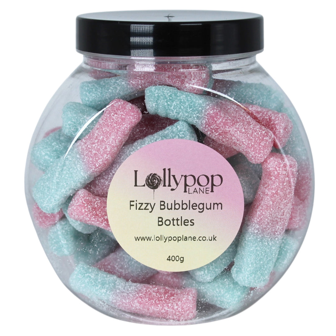 Fizzy Bubblegum Bottles Mini Sweet Jar - 400g