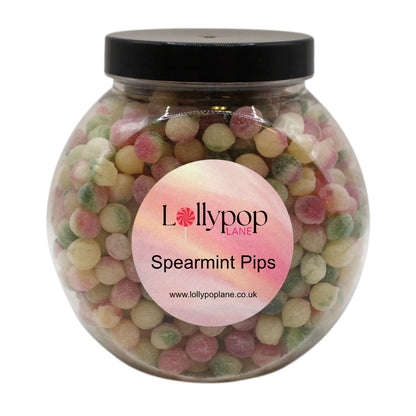 Lollypop Lane Spearmint Pips Mini Sweet Jar