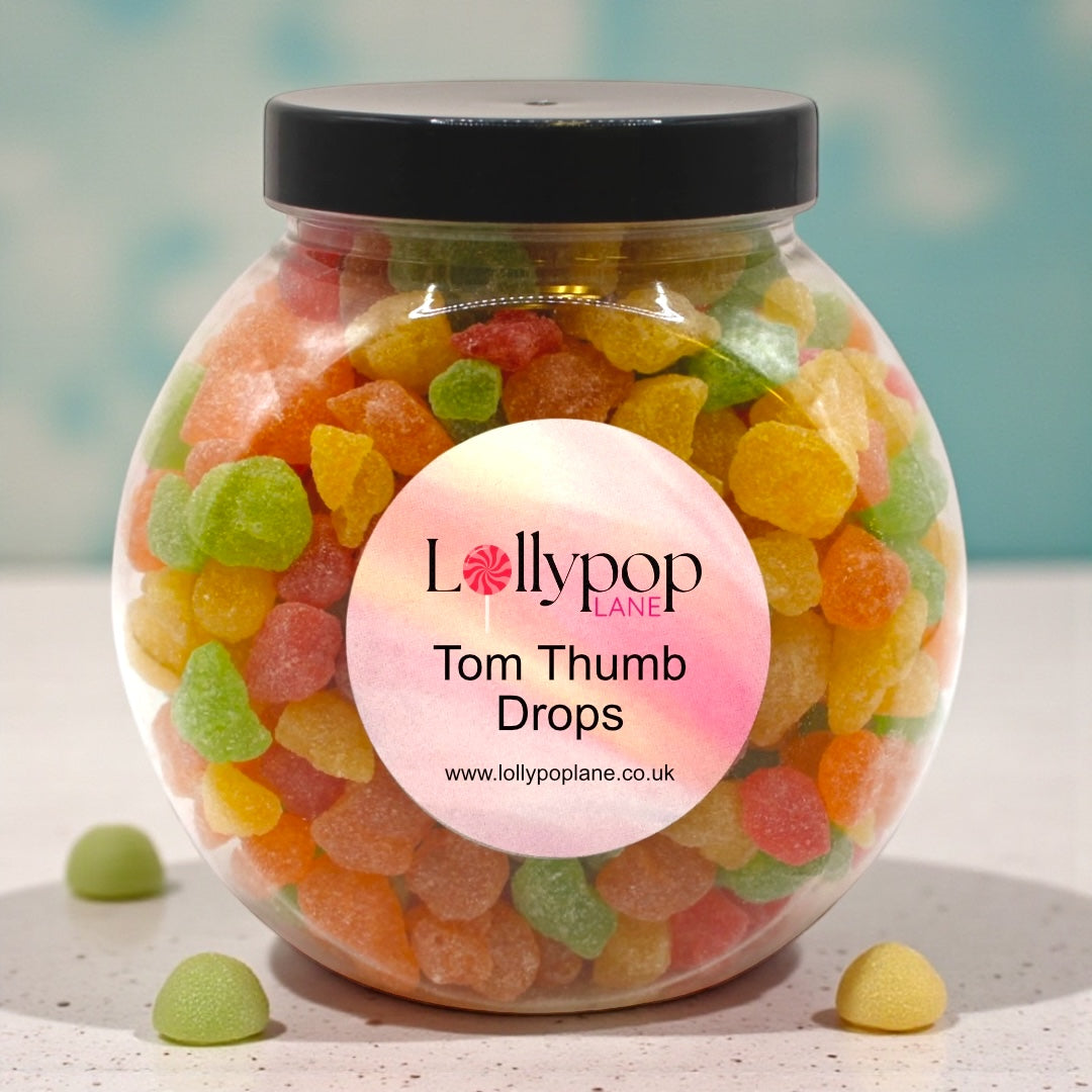 Tom Thumb Drops Mini Sweets Jar