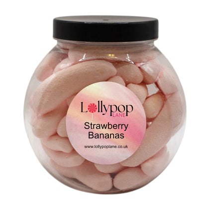 Sour Strawberry Foam Bananas Mini Sweet Jar