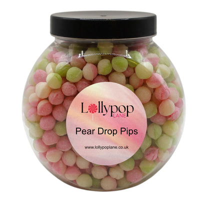 Lollypop Lane Pear Drop Pips Mini Sweet Jar