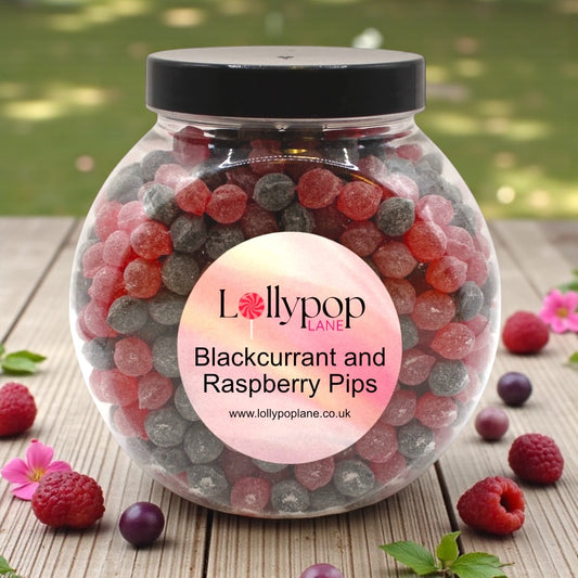 Lollypop Lane Blackberry & Raspberry Pips Mini Sweet Jar