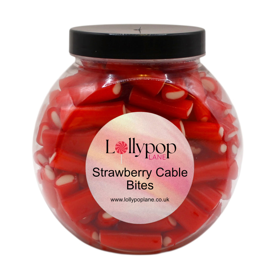 Strawberry Cable Bites Mini Sweet Jar