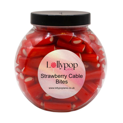 Strawberry Cable Bites Mini Sweet Jar