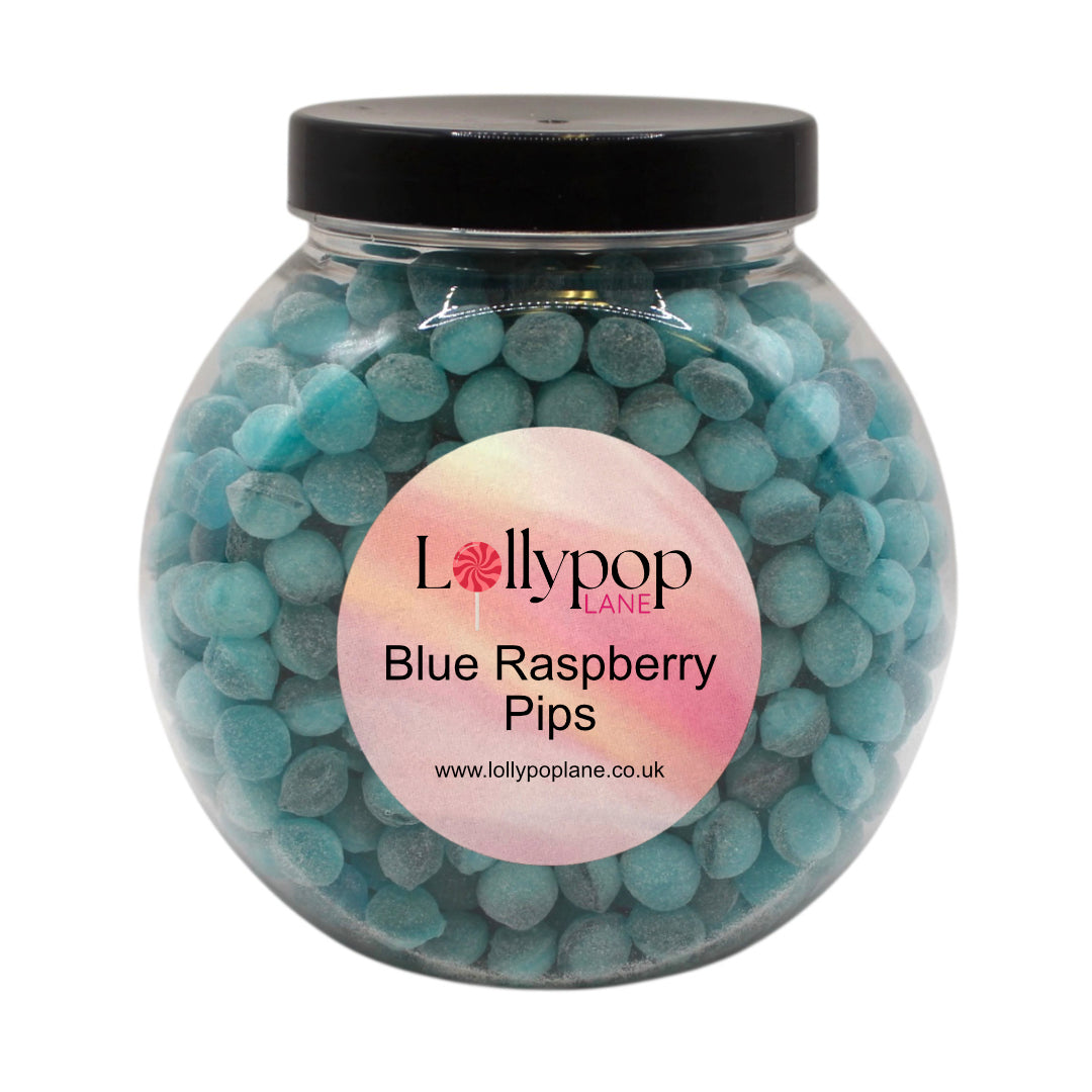 Blue Raspberry Pips Mini Sweet Jar