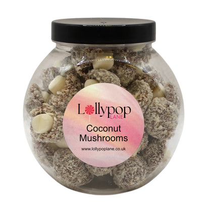Lollypop Lane Taveners Coconut Mushrooms Mini Sweet Jar