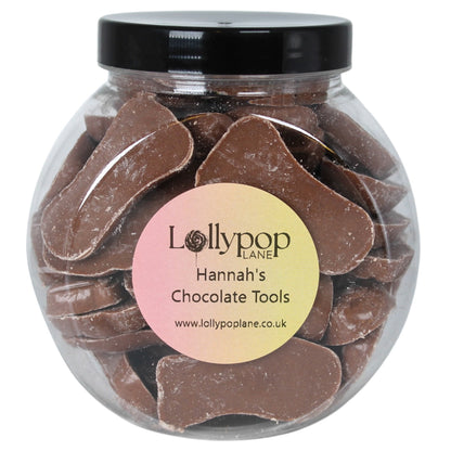 Hannah's Chocolate Candy Tools Mini Sweet Jar - 400g