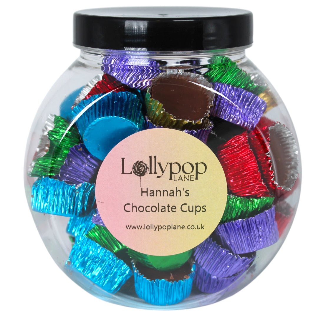 Hannah's Icy Chocolate Cups Mini Sweet Jar - 400g