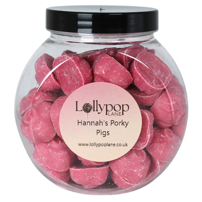 Hannah's Porky Pigs Mini Sweet Jar - 400g