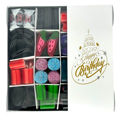 Liquorice Pick n Mix - Happy Birthday Gold Logo Gift Box 600g
