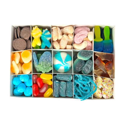 "Happy Father's Day" Gift Box - Pick n Mix Sweets 670g Open