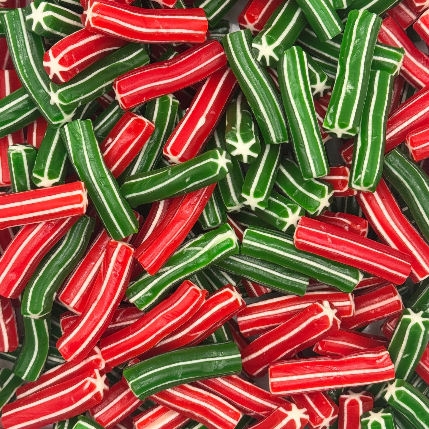 Christmas Green & Red Candy Poles Pick n Mix