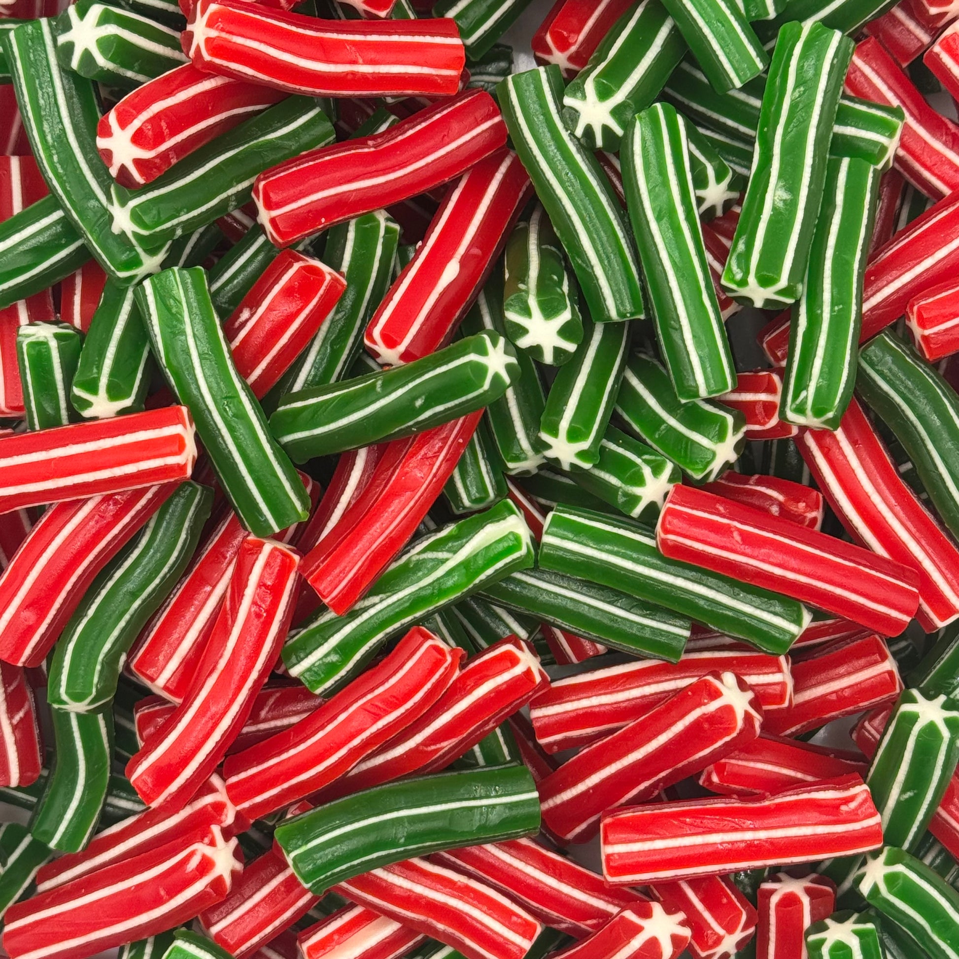 Christmas Green & Red Candy Poles Pick n Mix