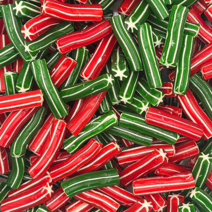 Christmas Green & Red Candy Poles Pick n Mix