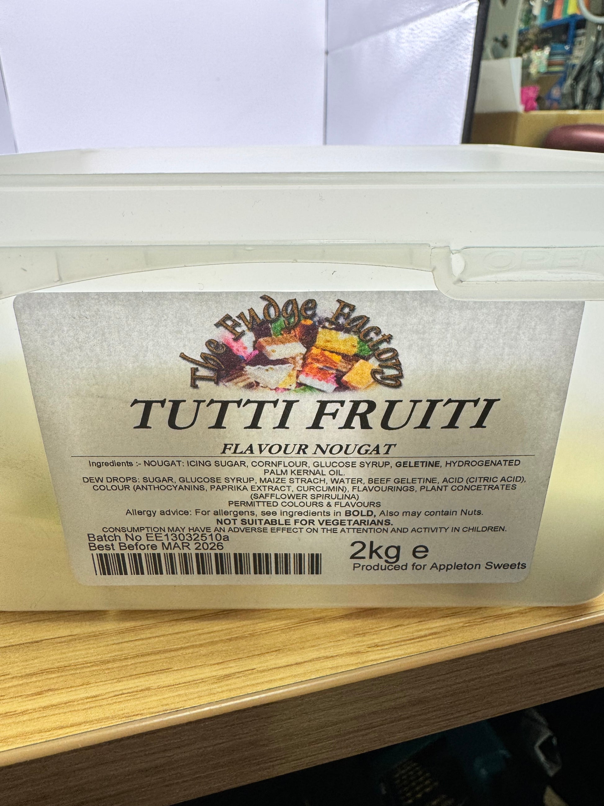The Fudge Factory Tutti Frutti Fudge 