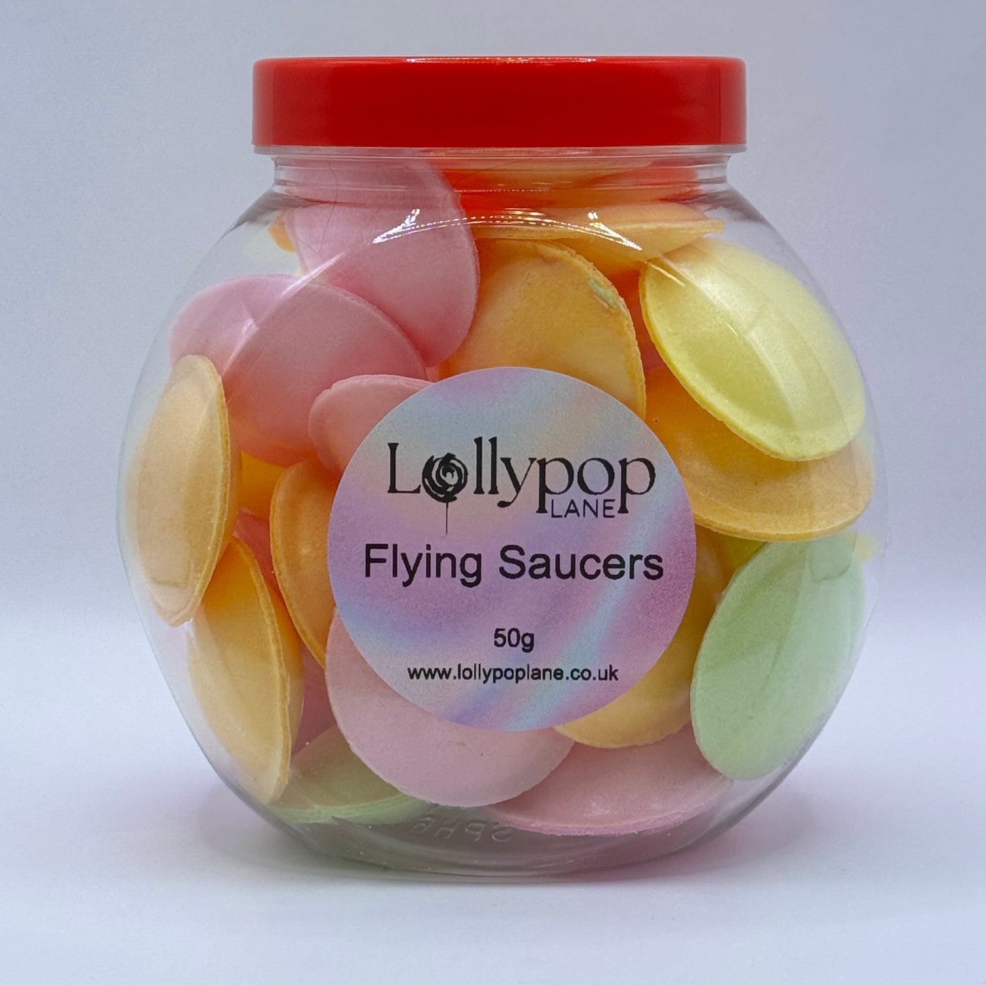 Flying Saucers Sweet's in a  Jar - 50g