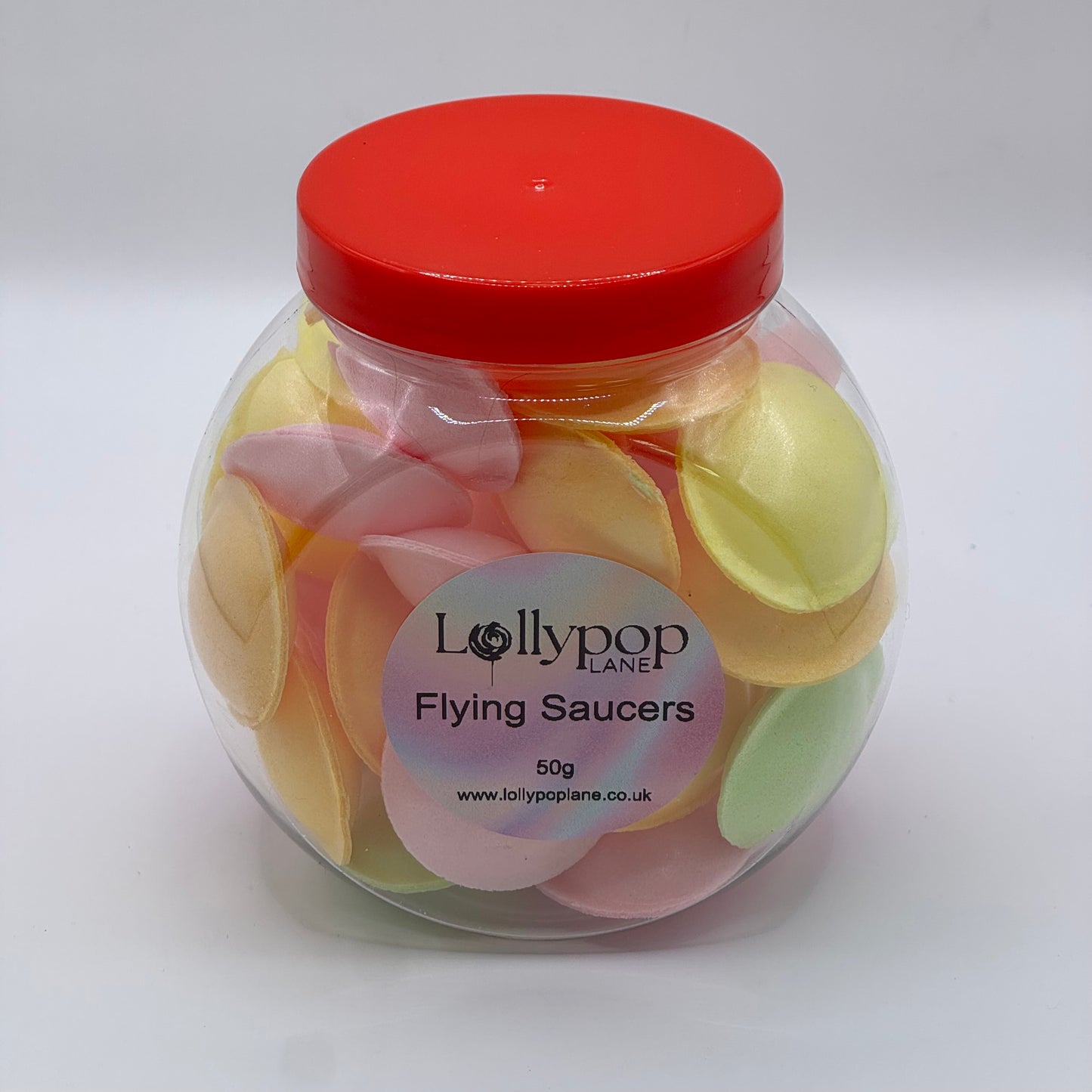 Flying Saucers Sweet's in a  Jar - 50g