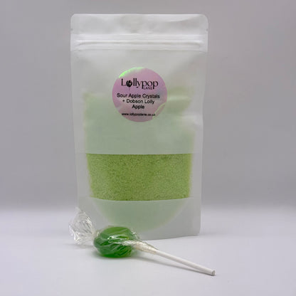 Sour Apple Sherbert +2X Apple Lolly 150g