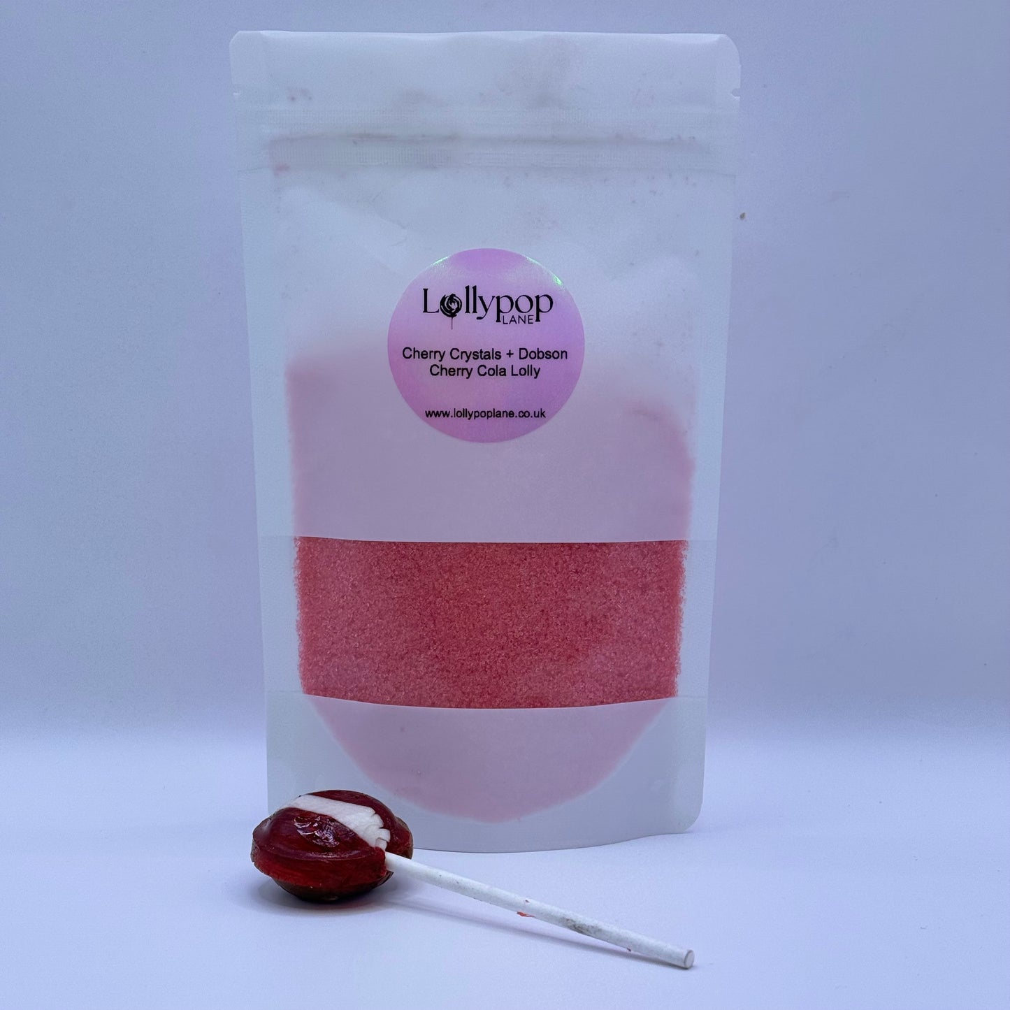 Cherry Sherbert Crystals + Cherry Cola Lolly 150g