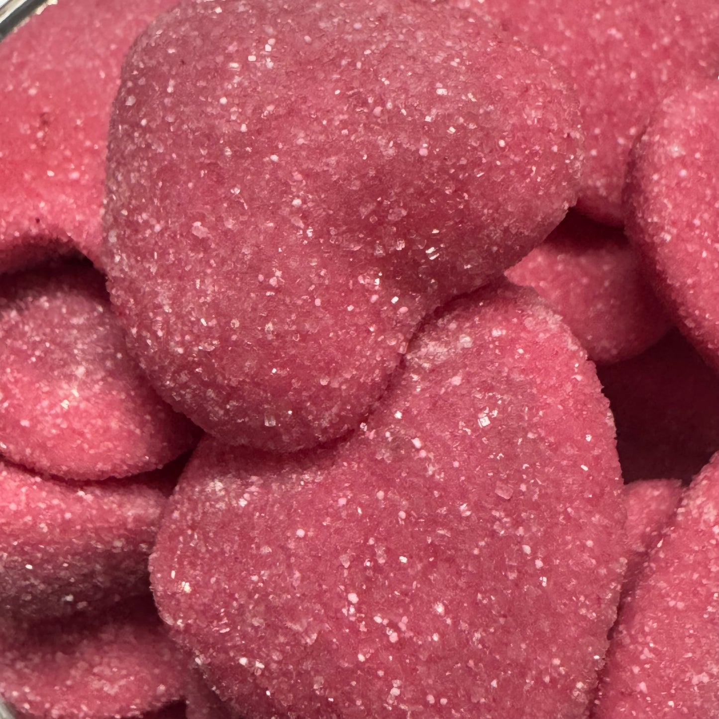 Red Shiny Filled Hearts  Pick n mix Sweets 