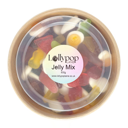 Lollypop Lane Jelly Mix 500g Bowl viewed from the top