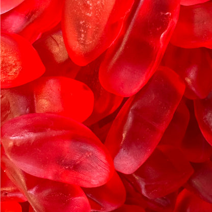 Juicy Red Lips Sweets close up