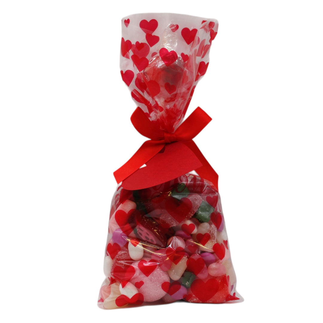 Valentine Sweet Bag with Red Lolly