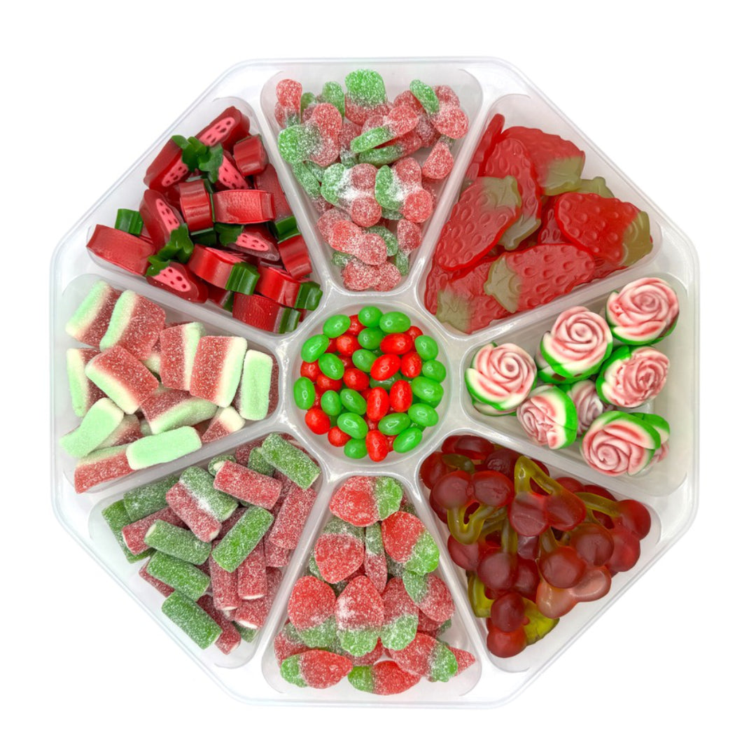 Red and Green Pick n Mix Sweet Platter