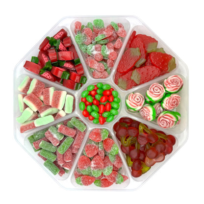 Red and Green Pick n Mix Sweet Platter