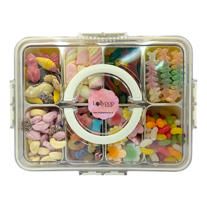 Snackle Box with 8 Compartments for Pick n Mix Sweets