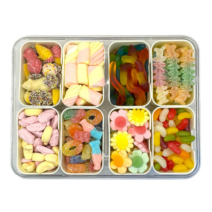 Snackle Box with 8 Compartments for Pick n Mix Sweets