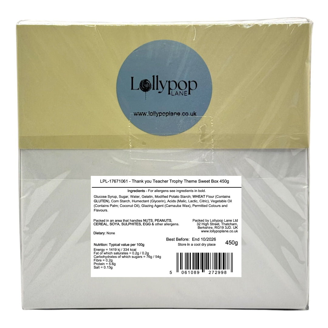 Lollypop Lane sweet box packaging with label and branding