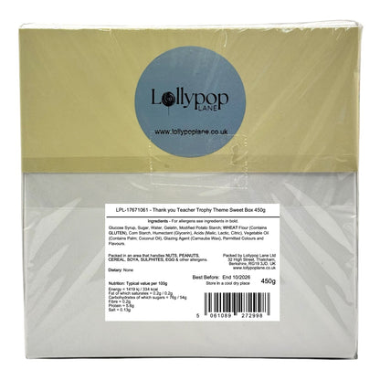 Lollypop Lane sweet box packaging with label and branding