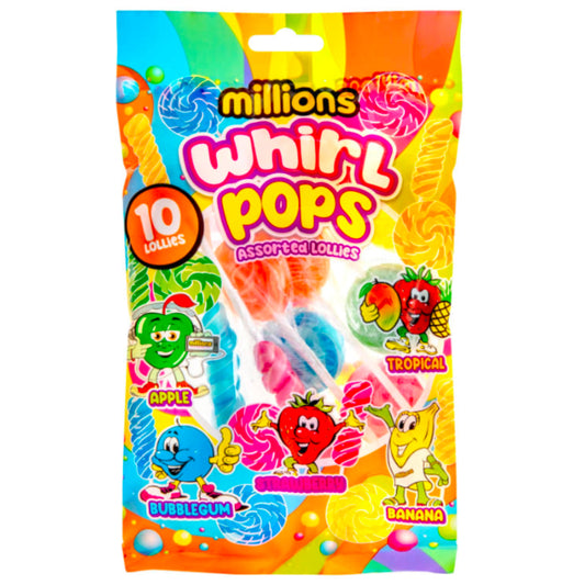 Millions Mini Whirl Pops 10pk