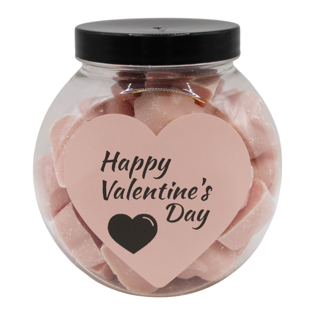 Opsy Pink Chocolate Hearts Valentine Mini Sweet Jar - 400g