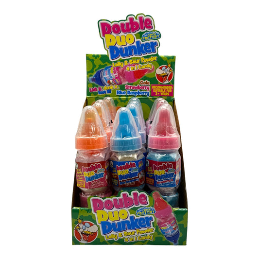 Double Duo Dunker Fruit flavour lollipop & sherbet dip 32g
